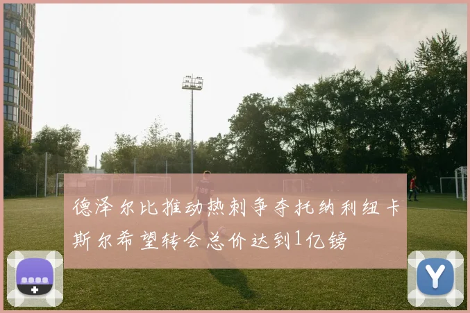德泽尔比推动热刺争夺托纳利纽卡斯尔希望转会总价达到1亿镑